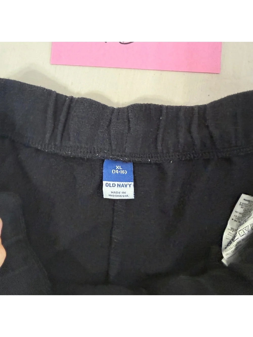 Old Navy Women's Black Athletic Shorts with White Trim Juniors Size XL